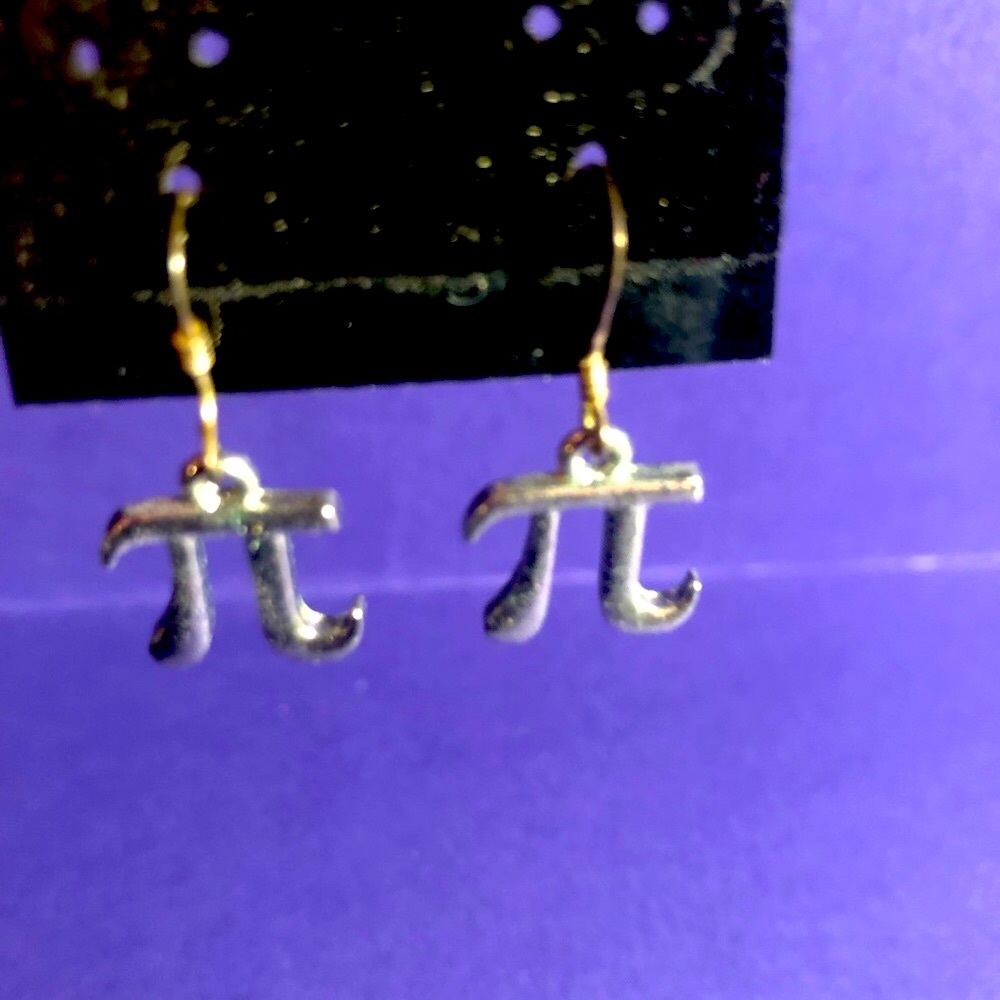 Pi Symbol Earrings